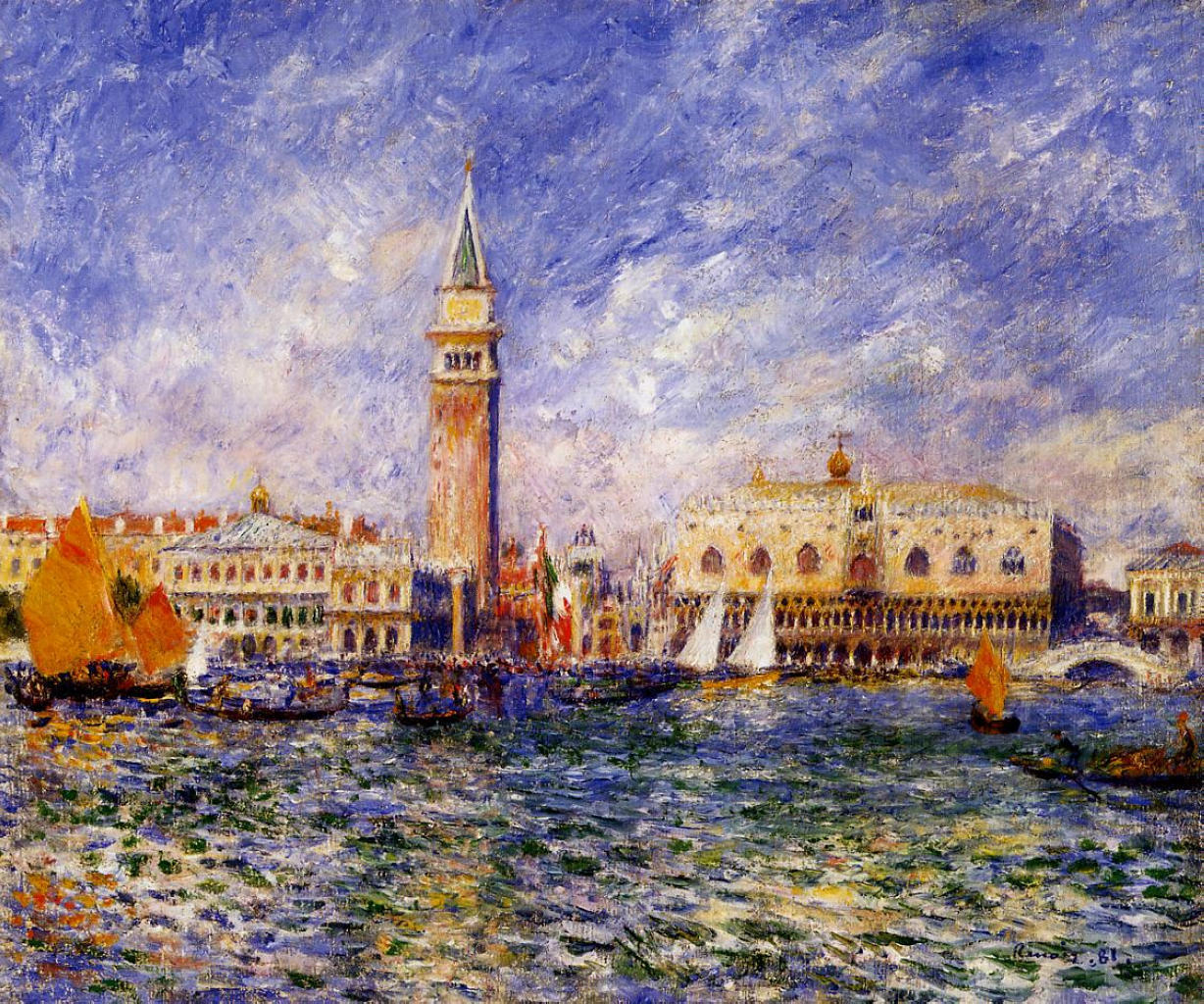 The Doges Palace - Pierre-Auguste Renoir painting on canvas
